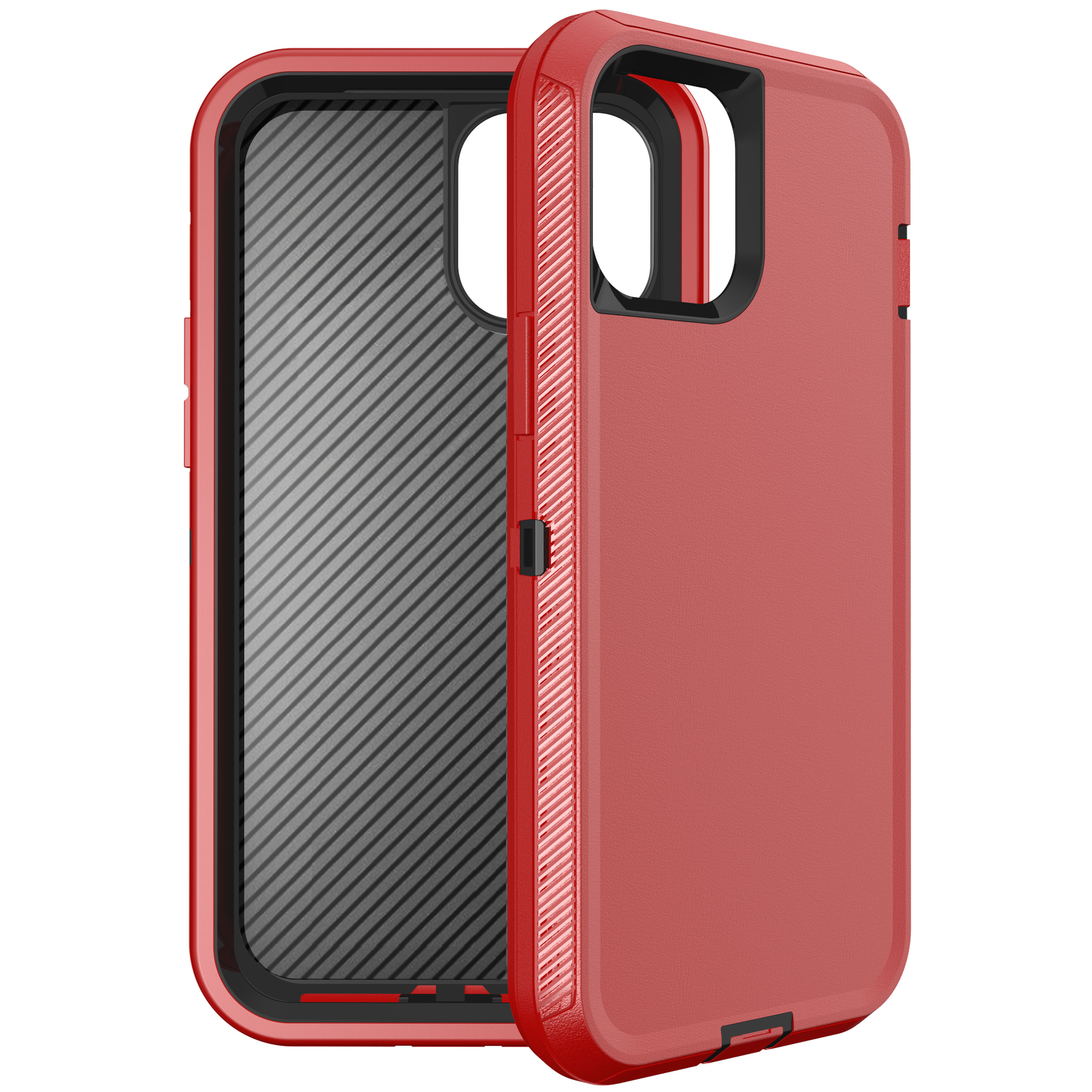 Armor Robot Case for iPHONE 12 / 12 Pro 6.1 (Red - Black)